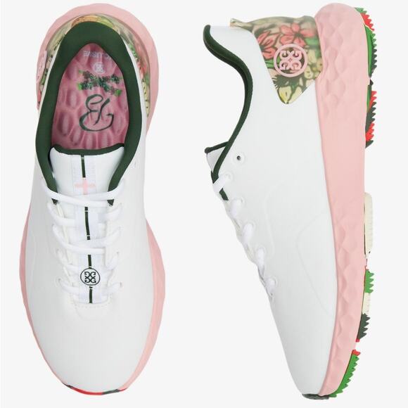G/FORE x Barstool MG4+ Women's Golf Shoe SZ 7 Pink & Green Floral MSRP $250 EUC - Picture 3 of 12